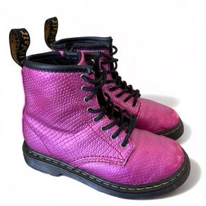 Dr Martens 1460 J Rosa Reptile Emboss Size 10